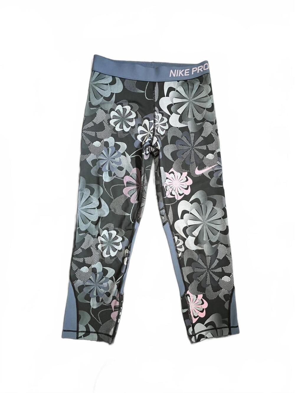 NIKE Dryfit Youth XL Floral Cropped Jeggings